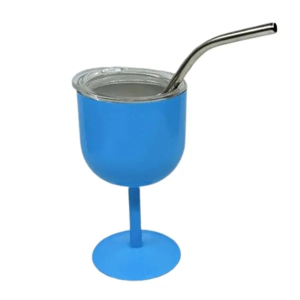 4oz Stainless Steel Wine Glasses with Lid