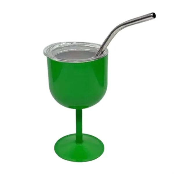 4oz Stainless Steel Wine Glasses with Lid