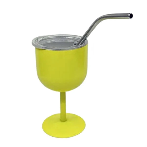 4oz Stainless Steel Wine Glasses with Lid