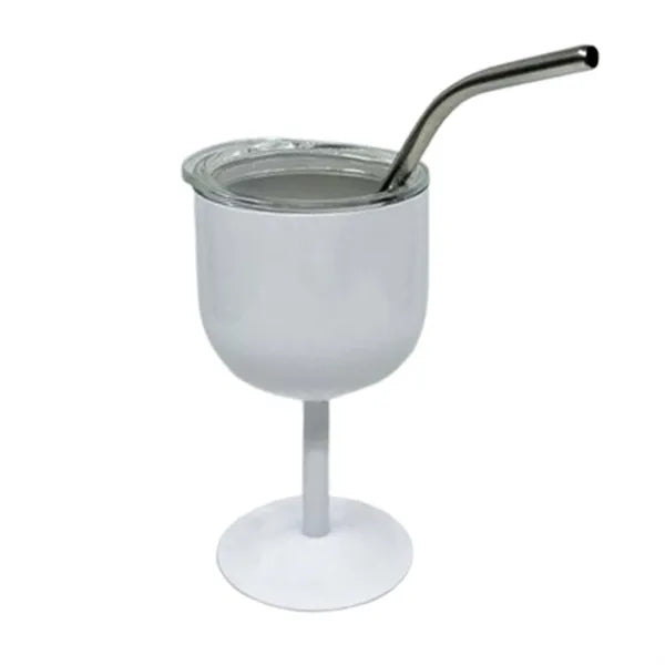 4oz Stainless Steel Wine Glasses with Lid