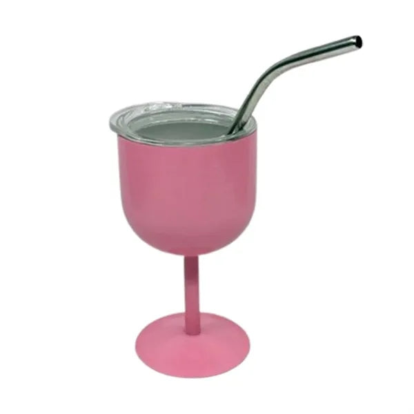 4oz Stainless Steel Wine Glasses with Lid