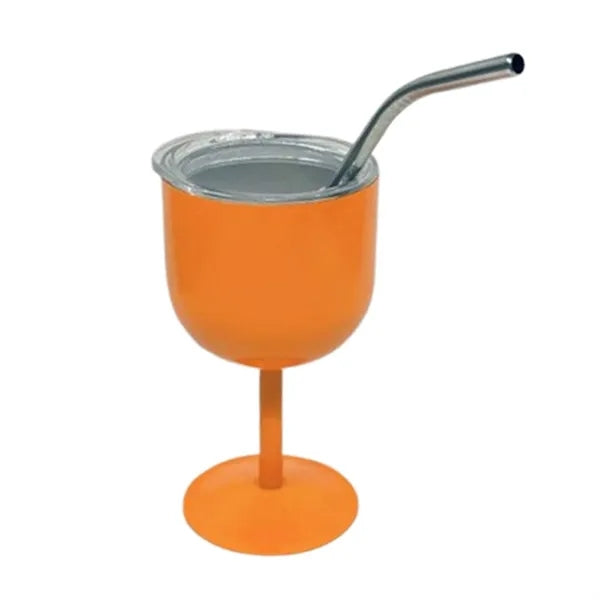 4oz Stainless Steel Wine Glasses with Lid