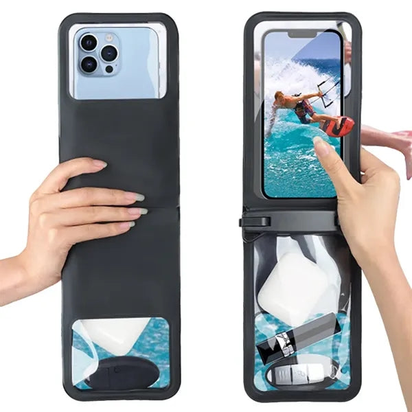 Waterproof Phone Holder with Dual Pockets Swim & Dive Ready