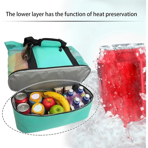 Thermal Insulated Portable Double Layer Bag
