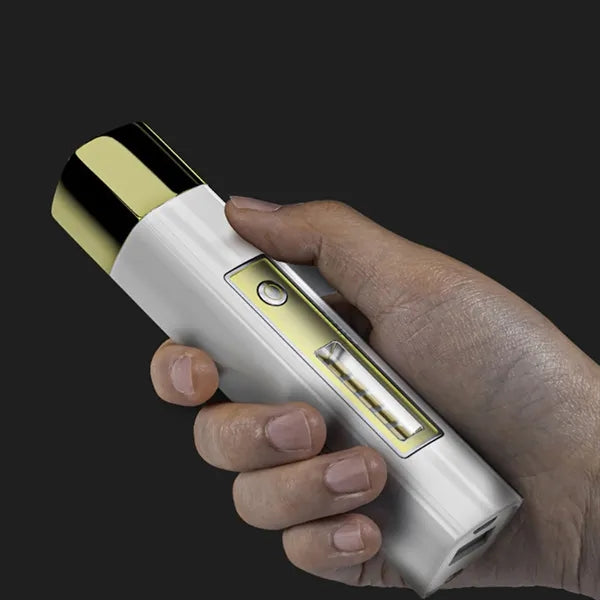 Portable strong light flashlight with power bank