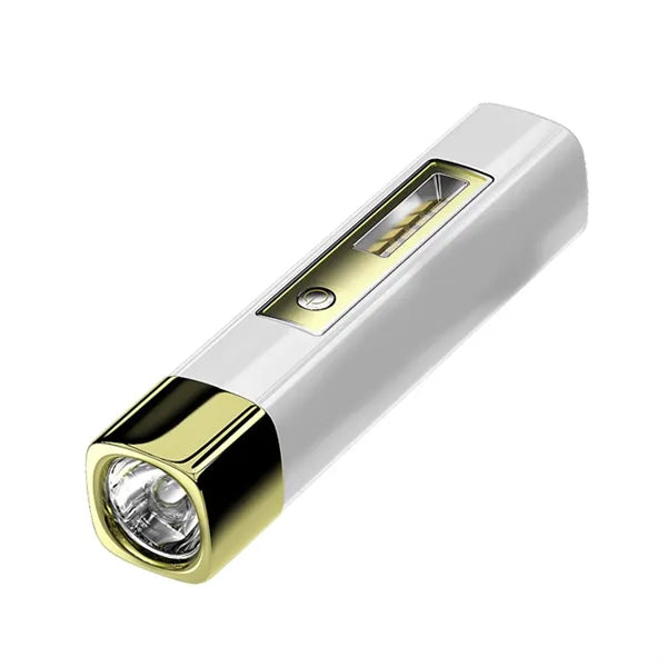 Portable strong light flashlight with power bank