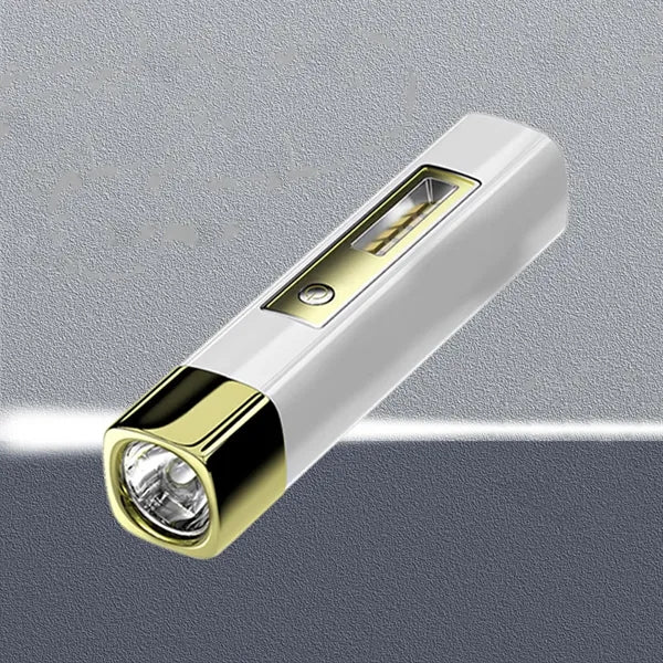 Portable strong light flashlight with power bank