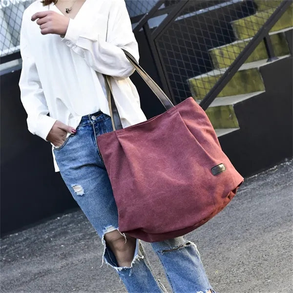 Simple Modern Canvas Tote Bag for Women