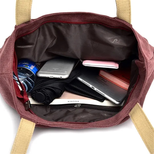 Simple Modern Canvas Tote Bag for Women