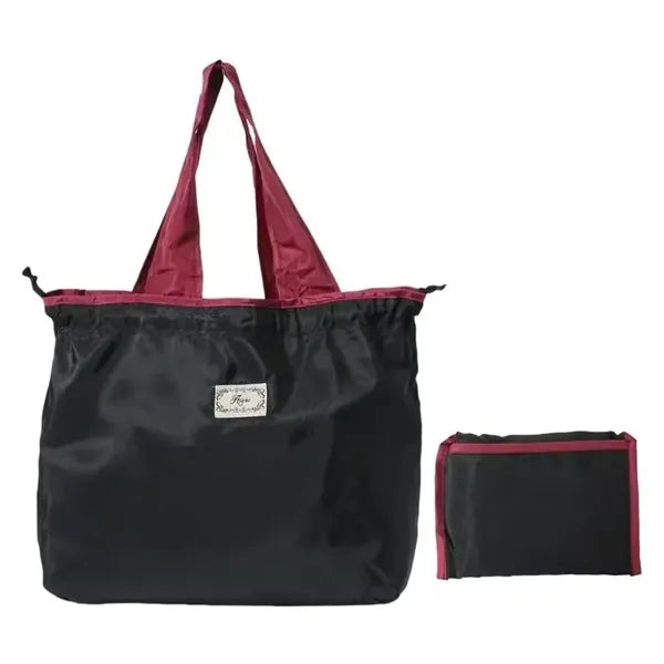 19.68 inch polyester drawstring foldable tote bag