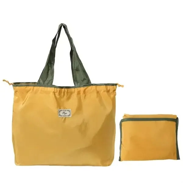 19.68 inch polyester drawstring foldable tote bag