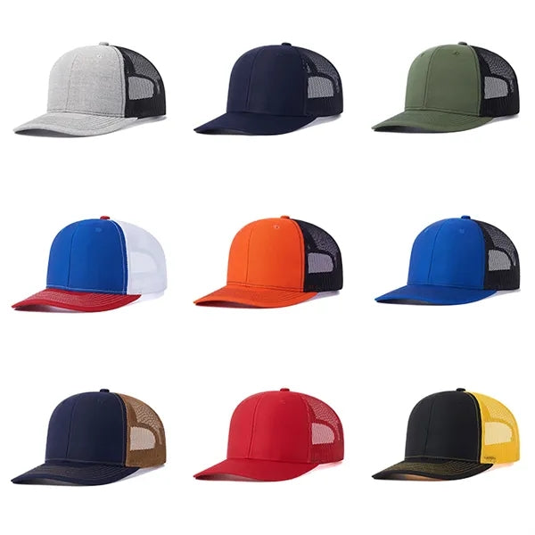 Slightly Curved Mesh Baseball Cap