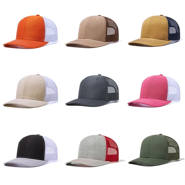Slightly Curved Mesh Baseball Cap