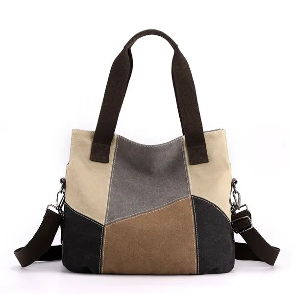 Hobo Tote Bag for Women Color Block