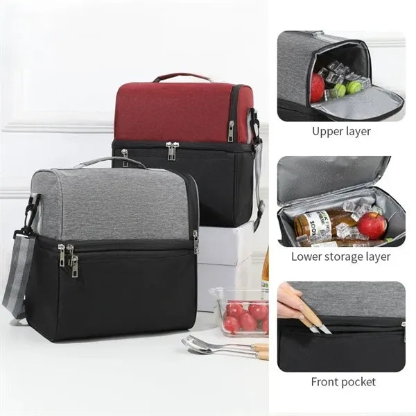 Two-Tone Colors Lunch Bag