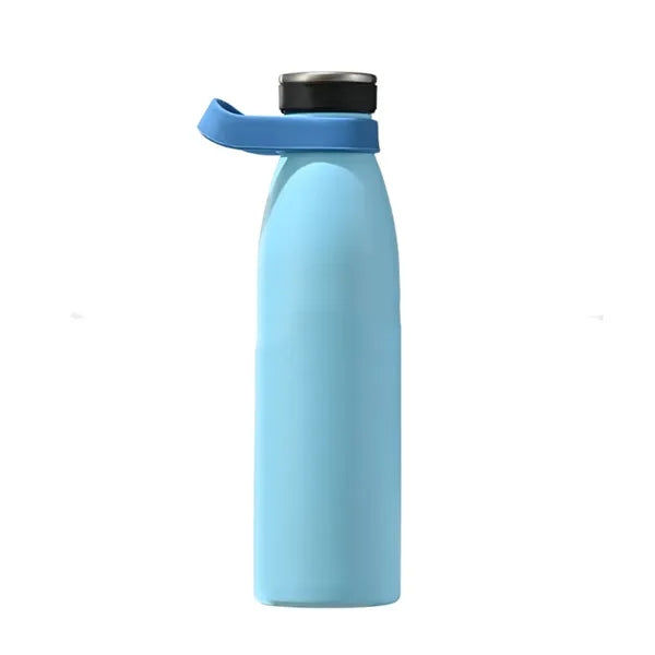 17oz Milk Insulated Water Bottle Coffee with Silicone Handle