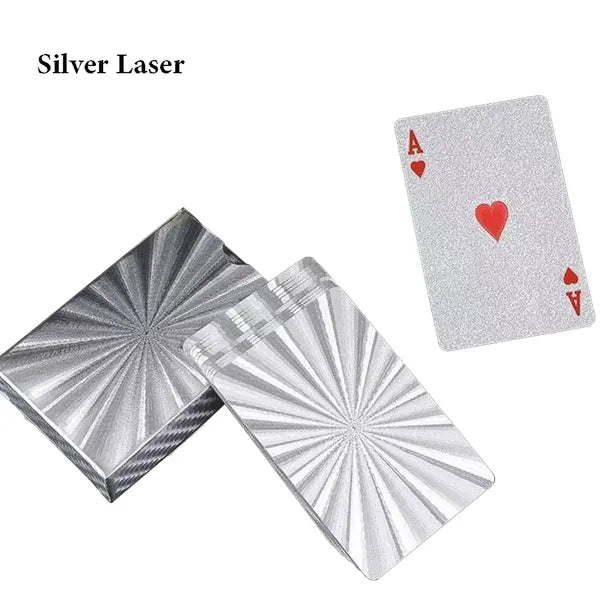Waterproof Poker Cards With Silver Foil