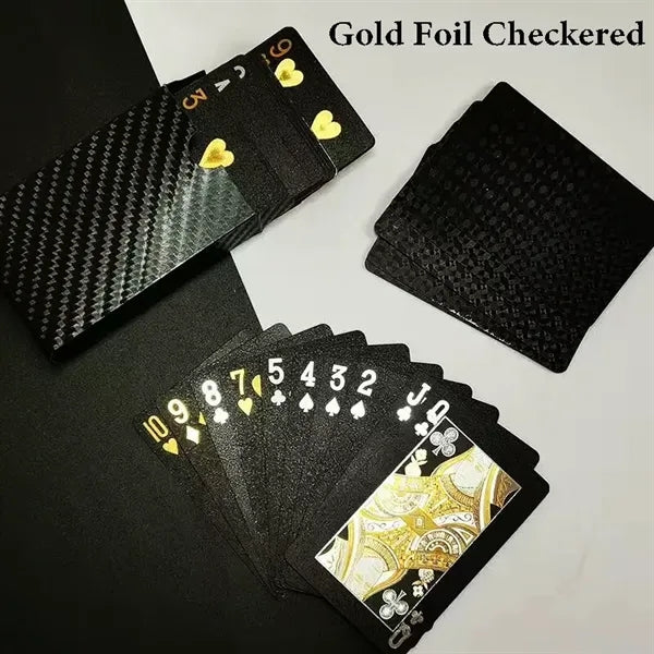 Waterproof Poker Cards With Silver Foil