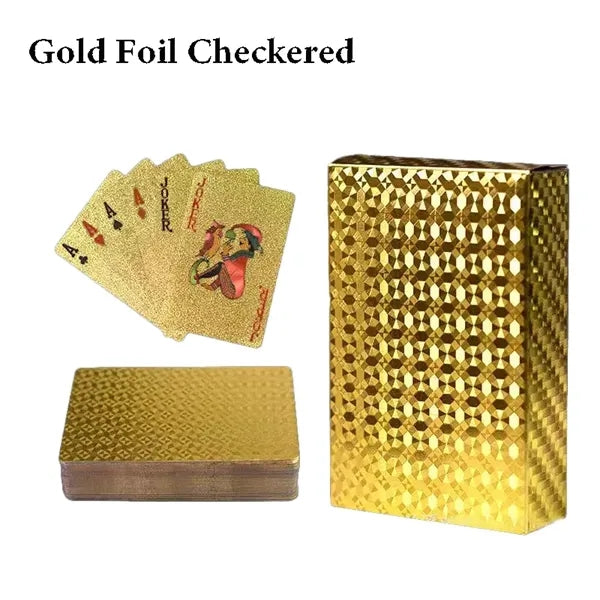Waterproof Poker Cards With Silver Foil