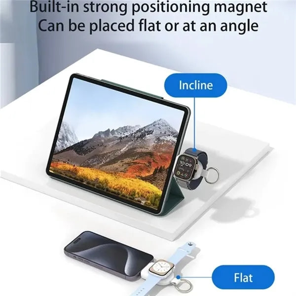Portable Keychain 1200mAh Battery Charger for Apple Watch