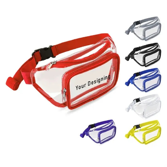 Transparent Fanny Pack with Adjustable Strap Clear Waist Bag