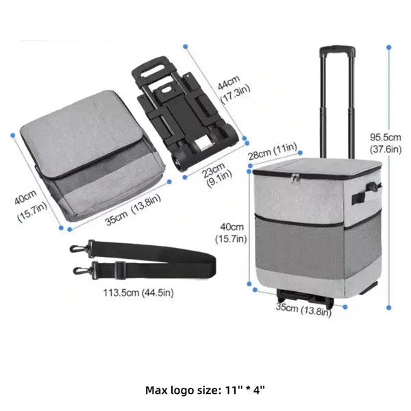 40 L Collapsible Rolling Cooler