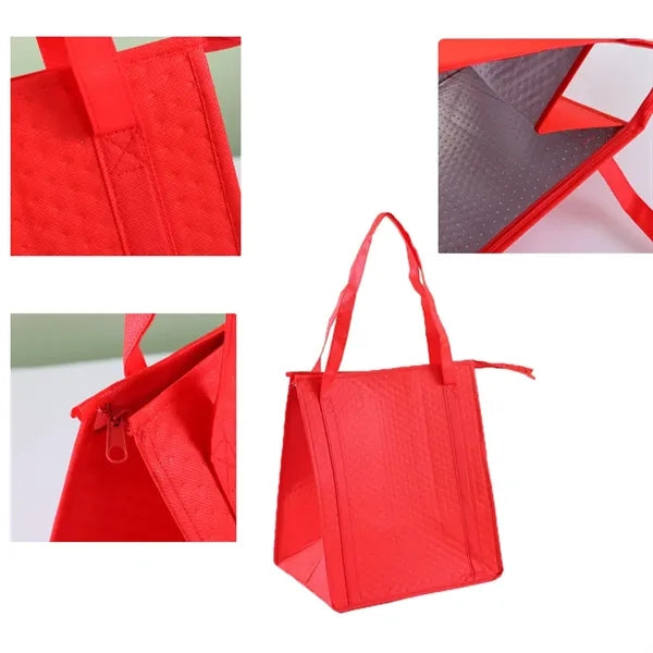 Large Capacity Tote Insulated Shopping Bag With Handle
