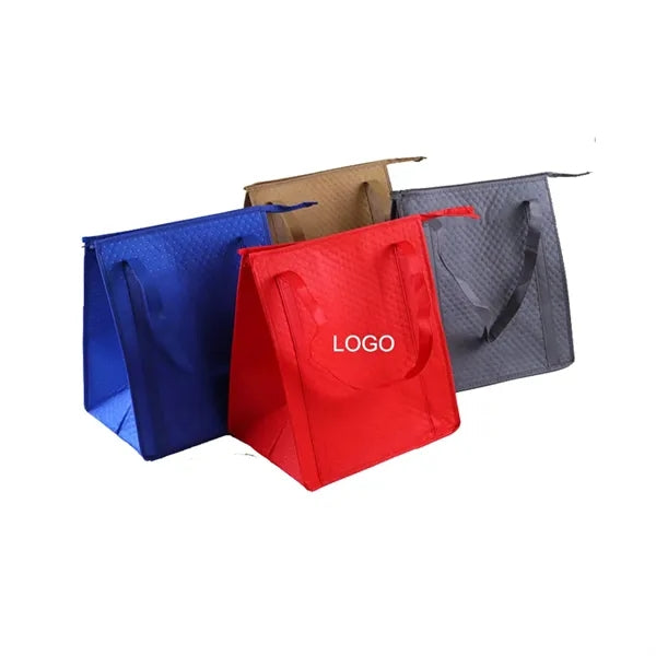 Large Capacity Tote Insulated Shopping Bag With Handle