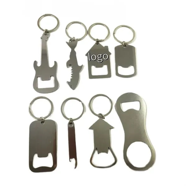 Creative Stainless Steel Bottle Opener Keychain