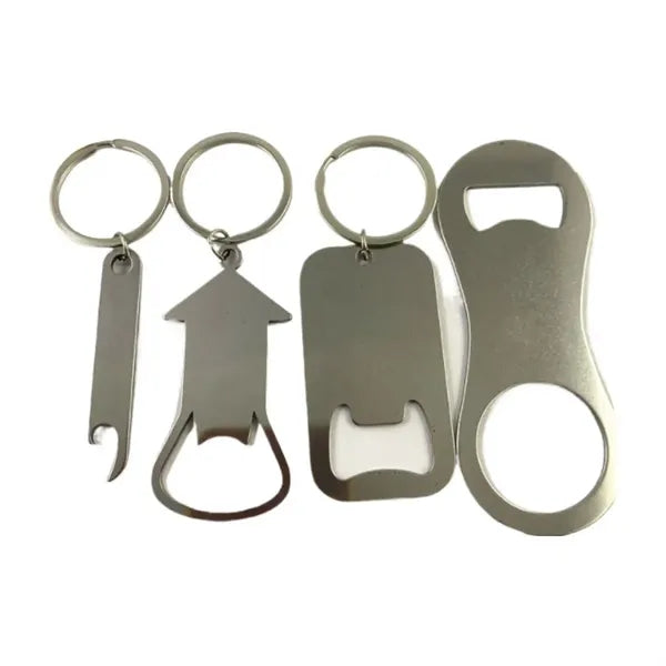 Creative Stainless Steel Bottle Opener Keychain