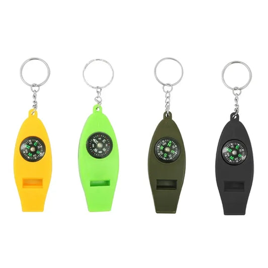 Outdoor Emergency Compass Whistle
