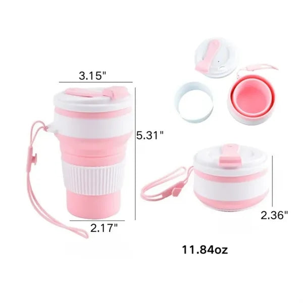 11.84oz Travel Silicone Folding Cup