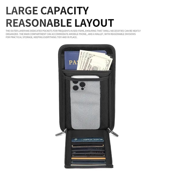 Passport Holder Organizer Case with RFID Blocking