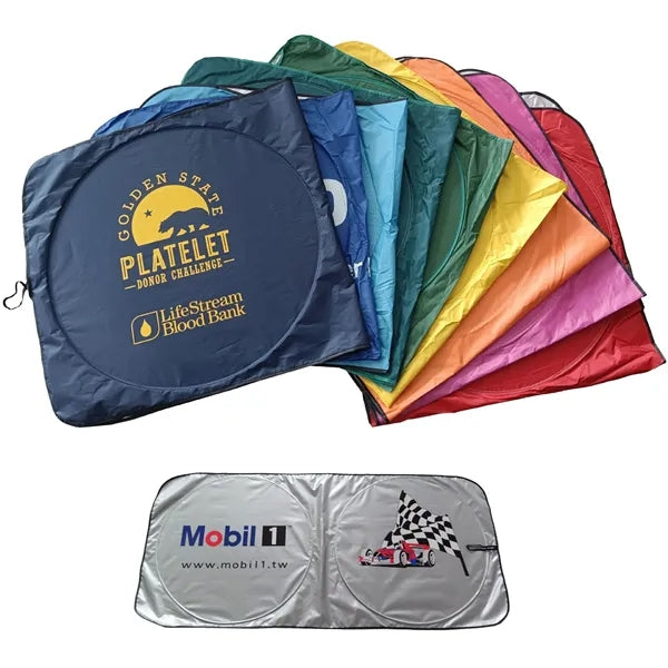 Car Windshield Sun Shade with Pouch