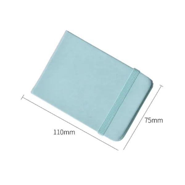 A6 PU Leather Notebook with Elastic Band Closure