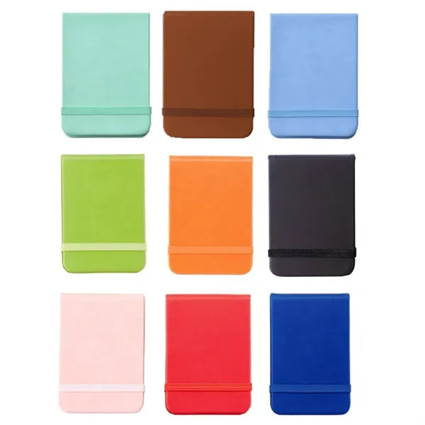 A6 PU Leather Notebook with Elastic Band Closure