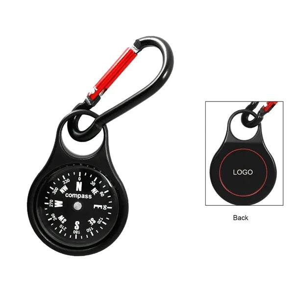 Zinc Alloy Compass Keychain