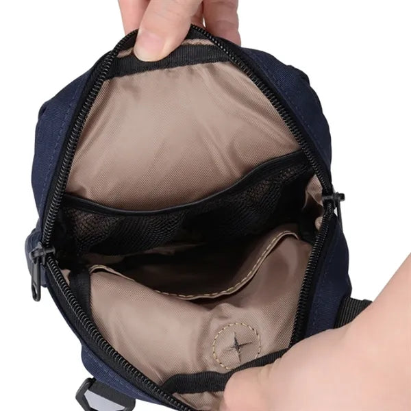 Eco-Friendly Crossbody Bag with Headphone Port