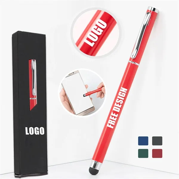 2 in 1 Touch Screen Metal Stylus Ballpoint Pen