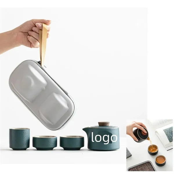 Travel Ceramic Tea Set with Portability