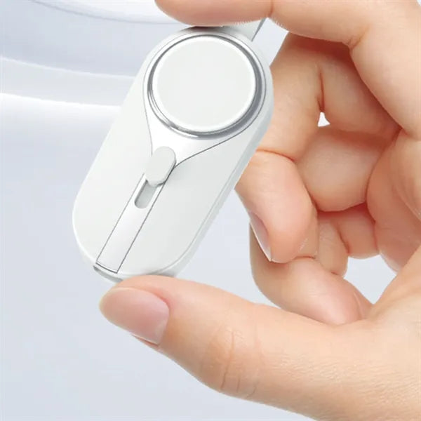 Mini Keycha in Power Bank With Watch Charger And Retractable