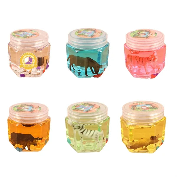 Animal Hexagonal Bottle Crystal Modeling Clay