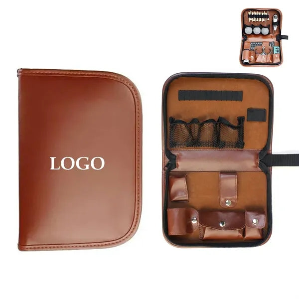 All in 1 PU Leather Multi-Compartment Golf Organizer Case