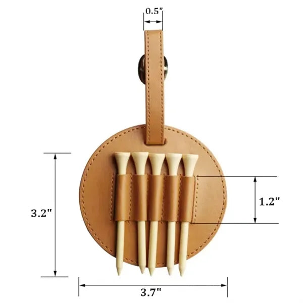 Golf Tee Leather Organizer