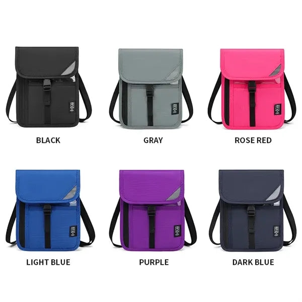 Passport Holder Neck Wallet with RFID Blocking