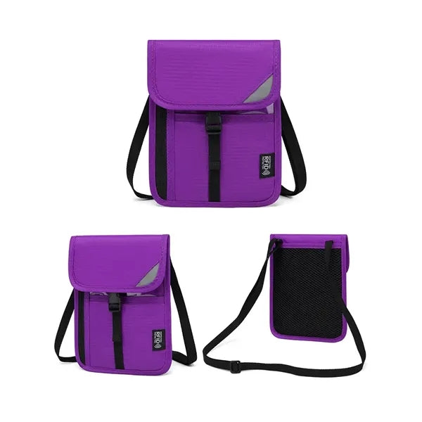 Passport Holder Neck Wallet with RFID Blocking