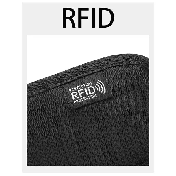 Passport Holder Neck Wallet with RFID Blocking