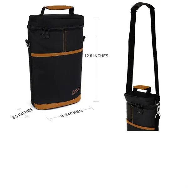 Double Bottle Wine Tote Carrier