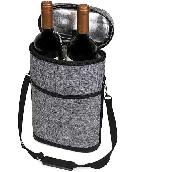 Double Bottle Wine Tote Carrier