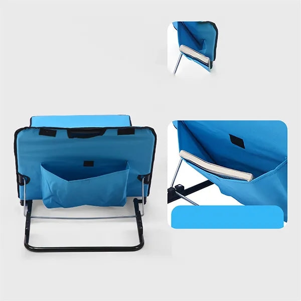 Foldable Beach Chair Adjustable Gears Stool